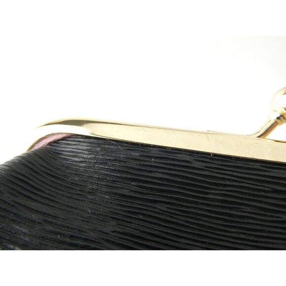 Dooney & Bourke Black Leather Large Kiss Lock Coin Purse - Picture 11 of 13